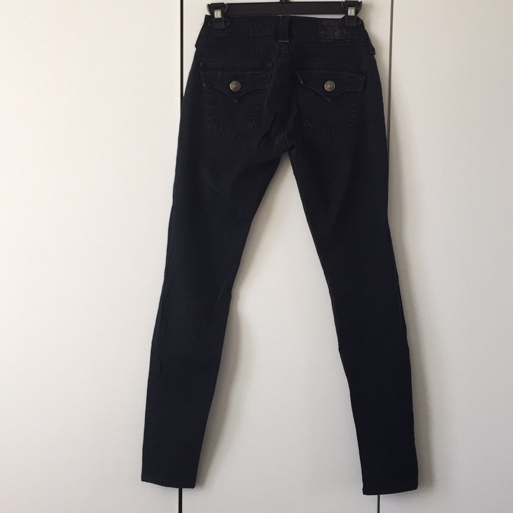 True Religion Black Misty Skinny Denim Leggings